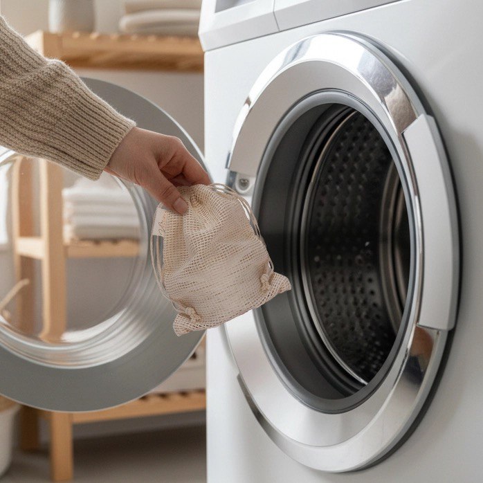 wash pads in machine