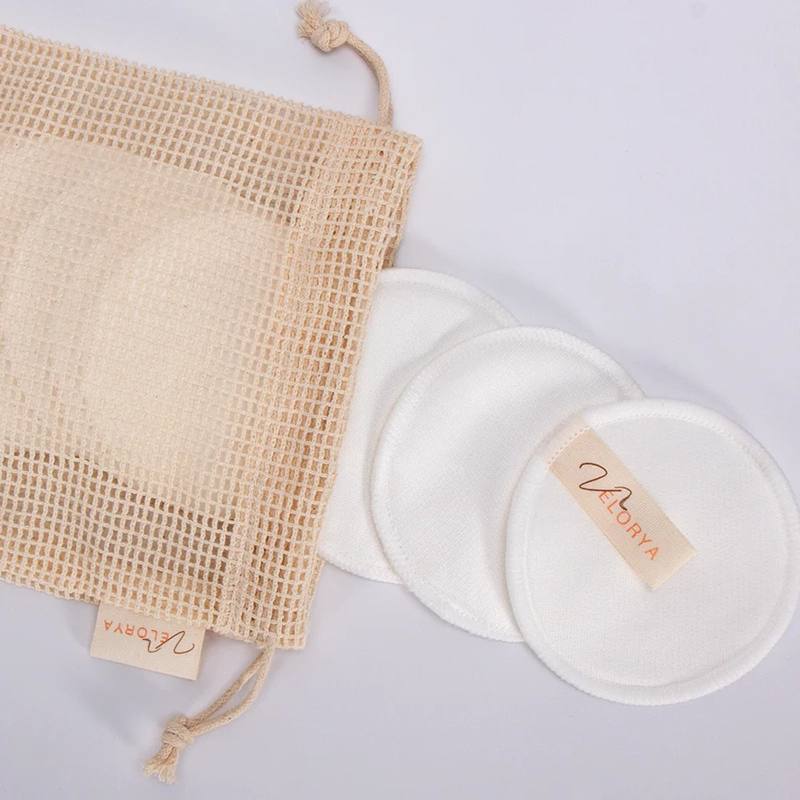 Makeup remover pads with mesh bag